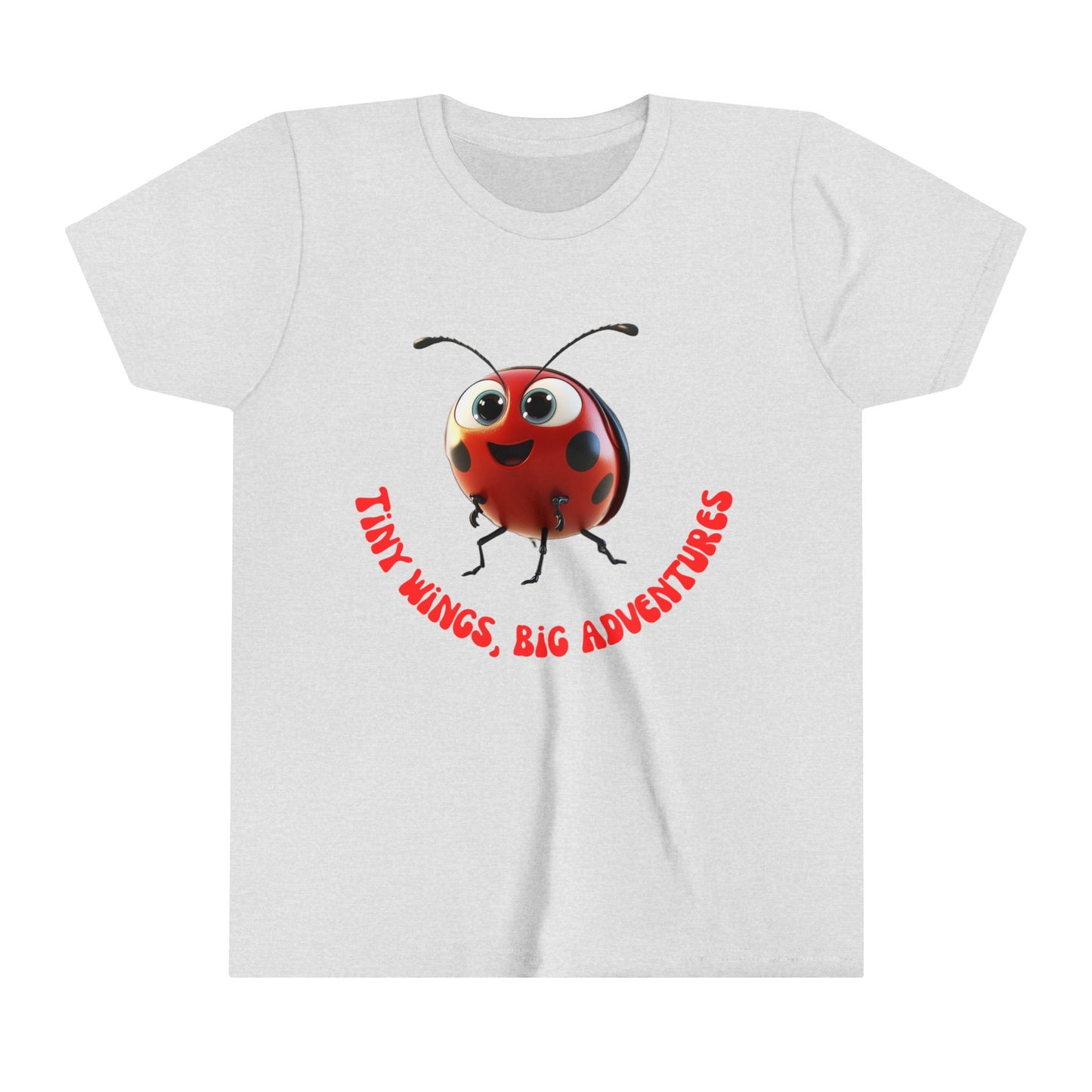 Kid's Tee Shirt Little Wings Big Adventures - Youth Short Sleeve Tee