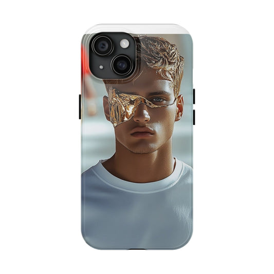 Hi Fashion Gold Face Jewllery Tough Phone Cases