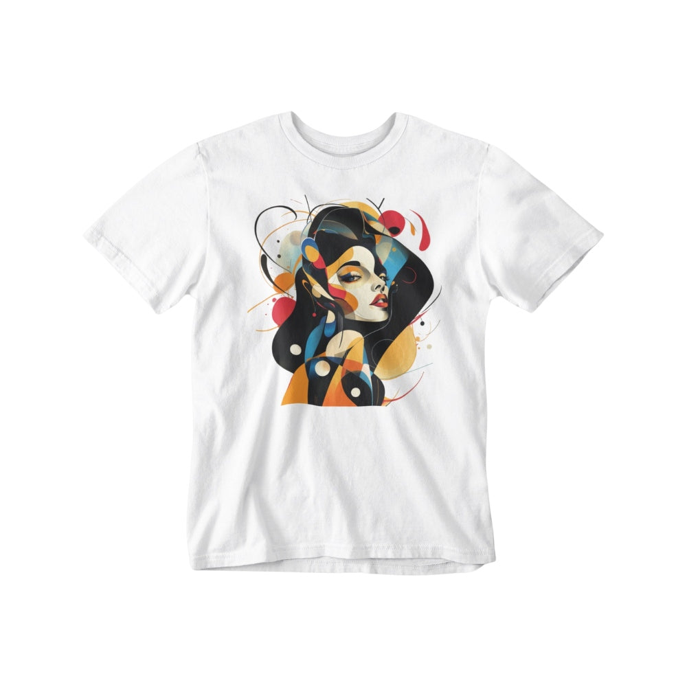 Multi Colour Girl Swirl T-Shirt