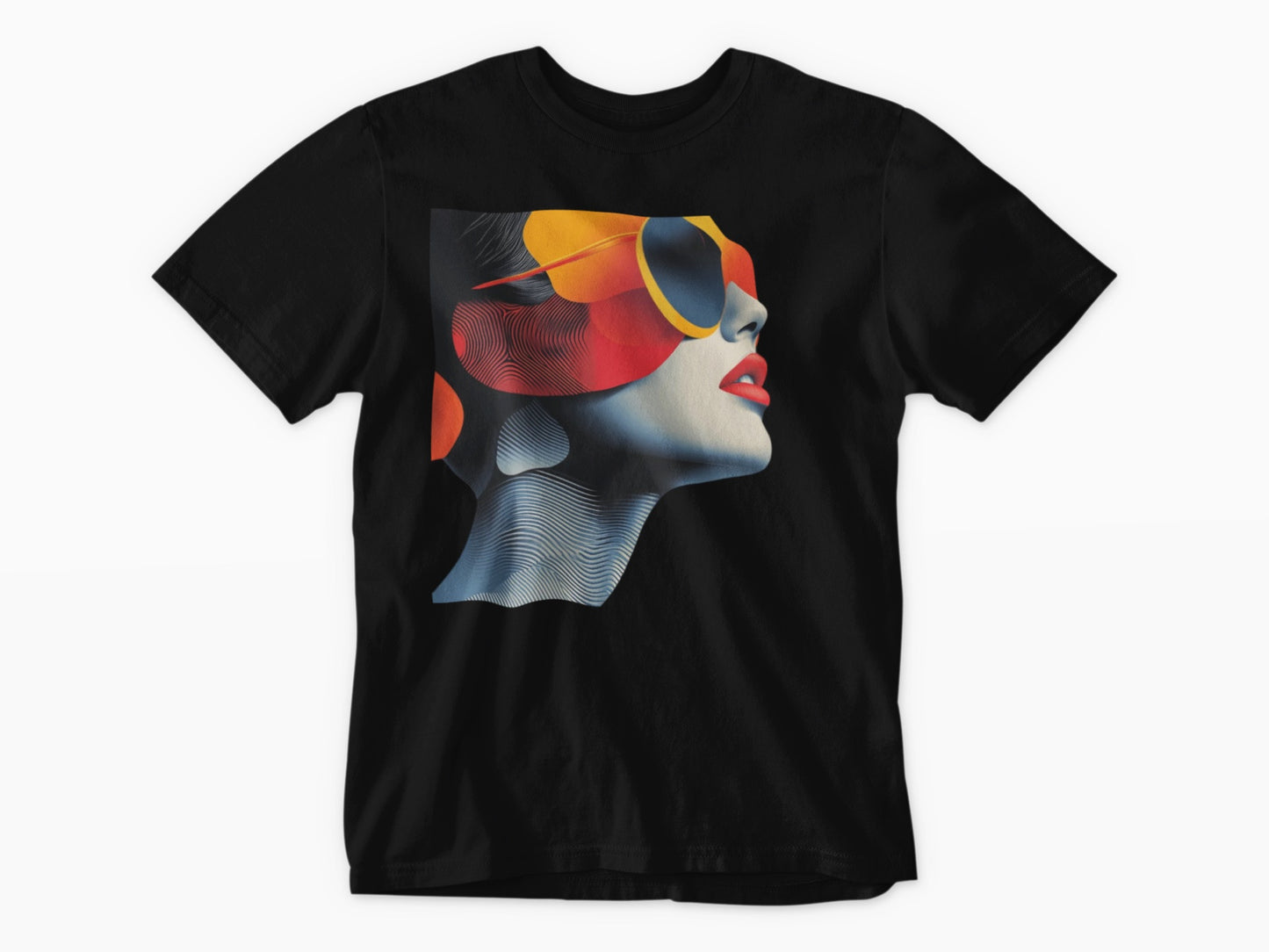 Green Post Modern Lady T-Shirt