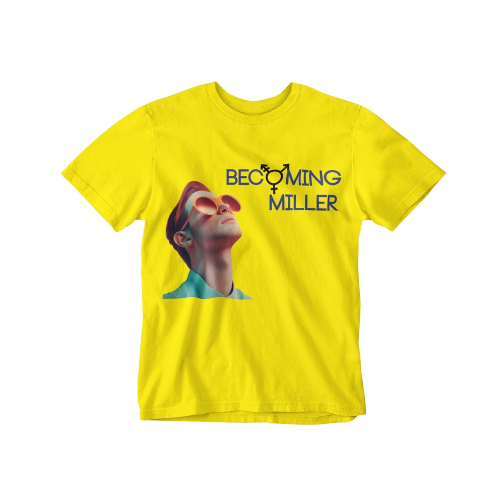 Yellow Blue Glasses Girl T-Shirt