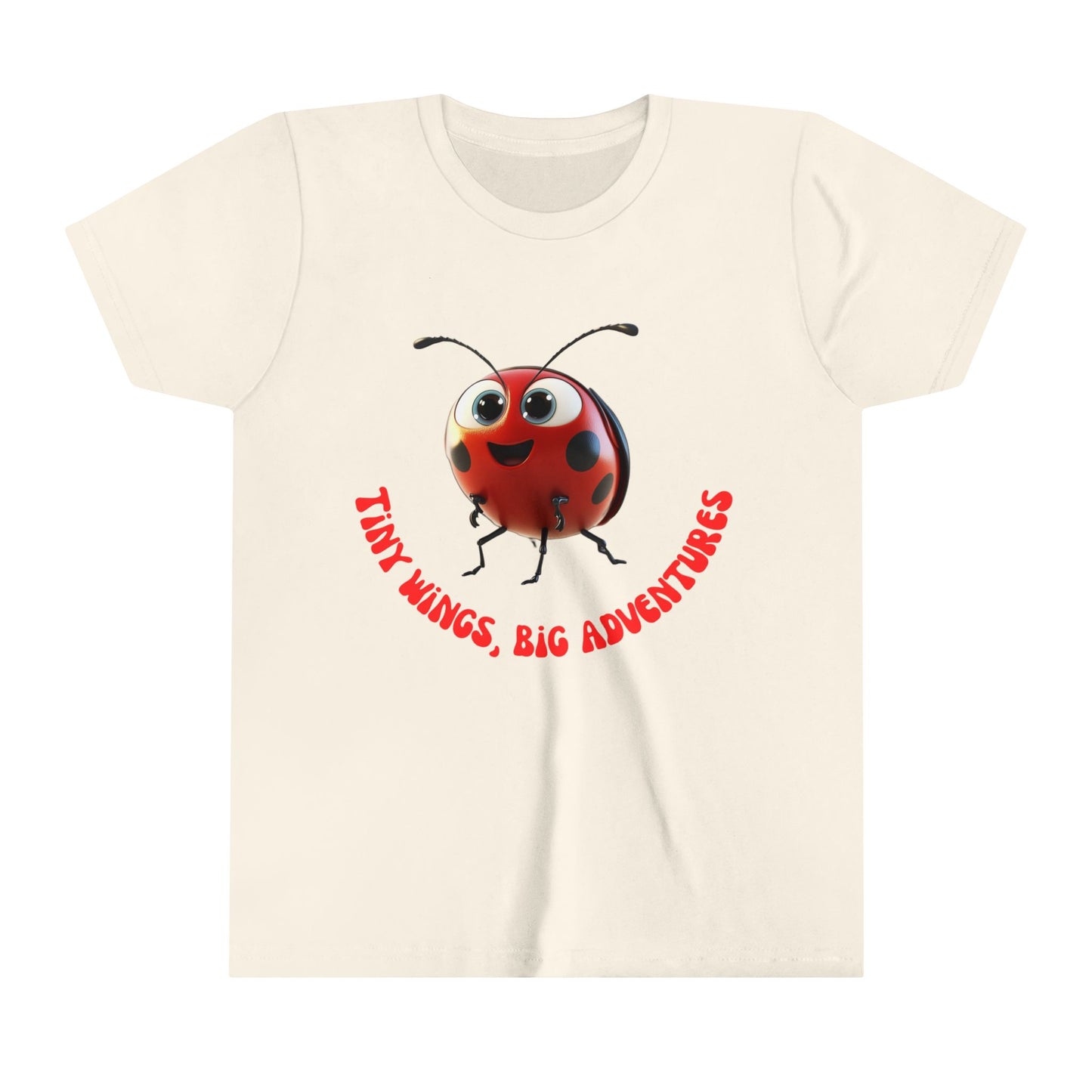 Kid's Tee Shirt Little Wings Big Adventures - Youth Short Sleeve Tee