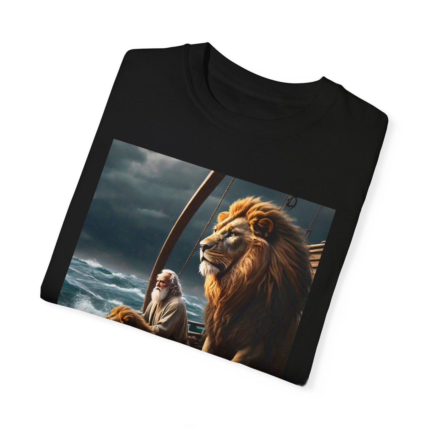 Noah's Ark Black Unisex T-shirt, Animal Lover Tee, Religious Graphic Shirt, Gift for Him or Her, Biblical Clothing