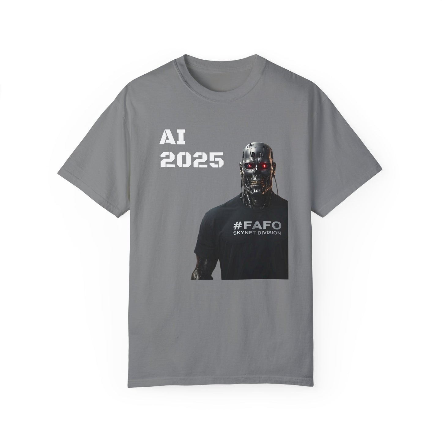 Funny AI 2025 FAFO Skynet Division T-shirt