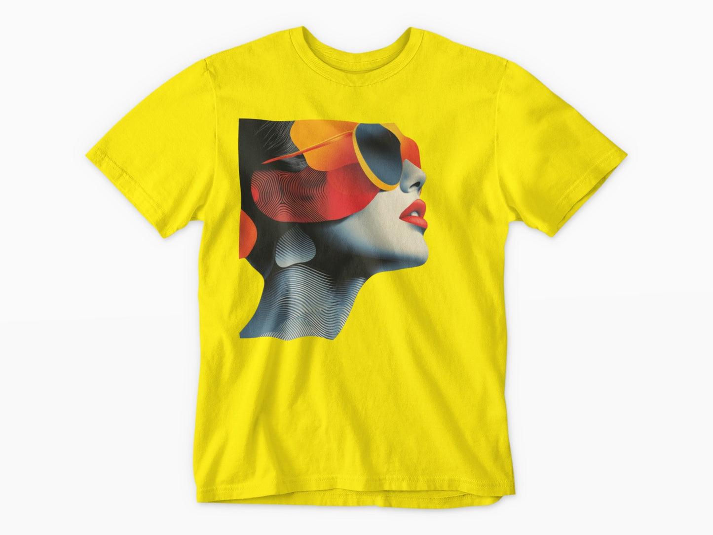 Green Post Modern Lady T-Shirt