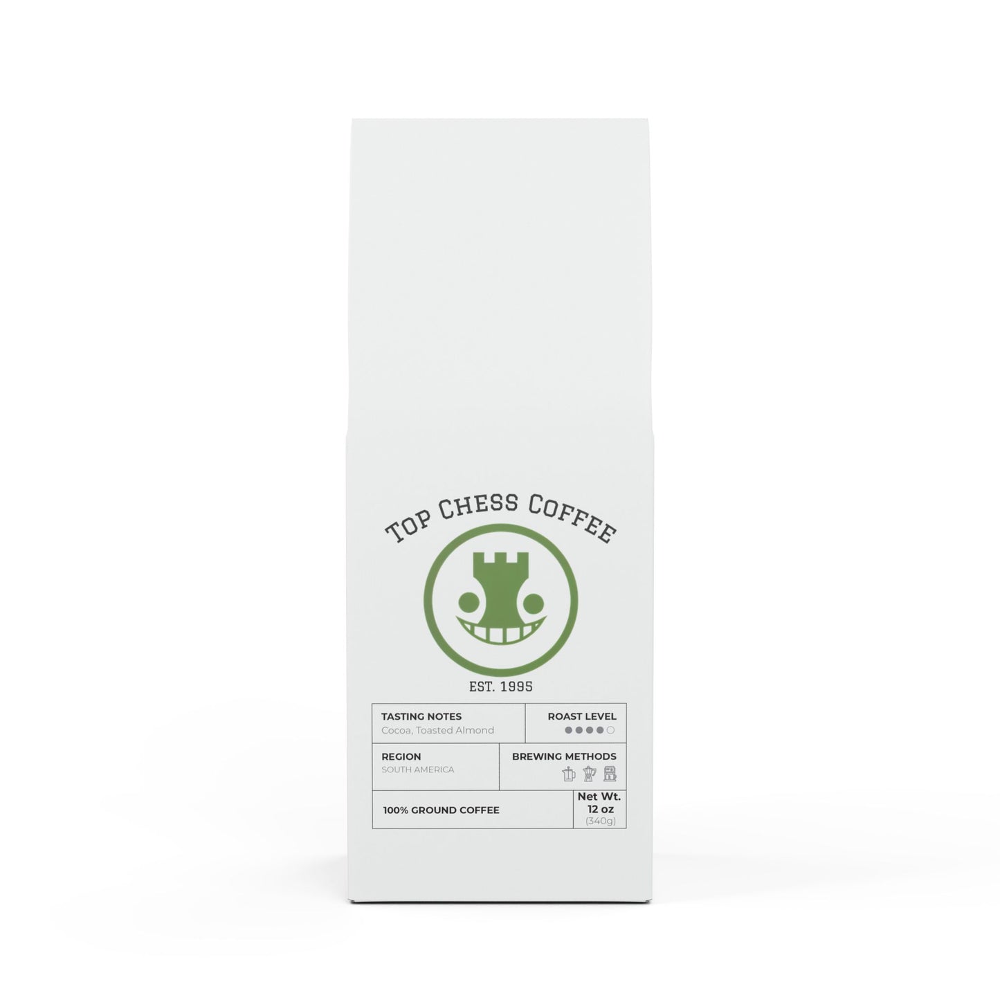 Top Chess Cascades Coffee Blend (Medium-Dark Roast)