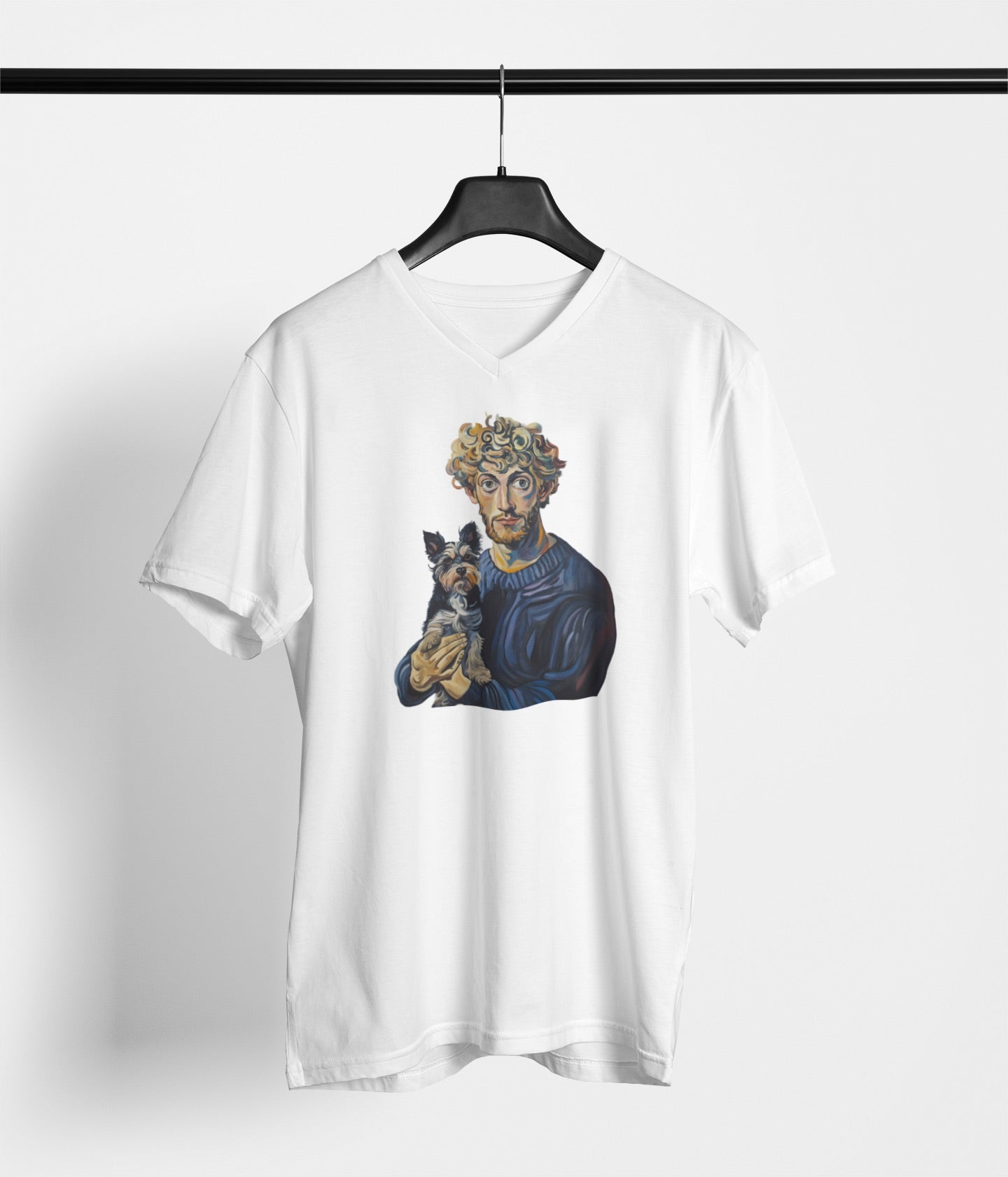 Van Gogh Blue Boy Dog T-Shirt