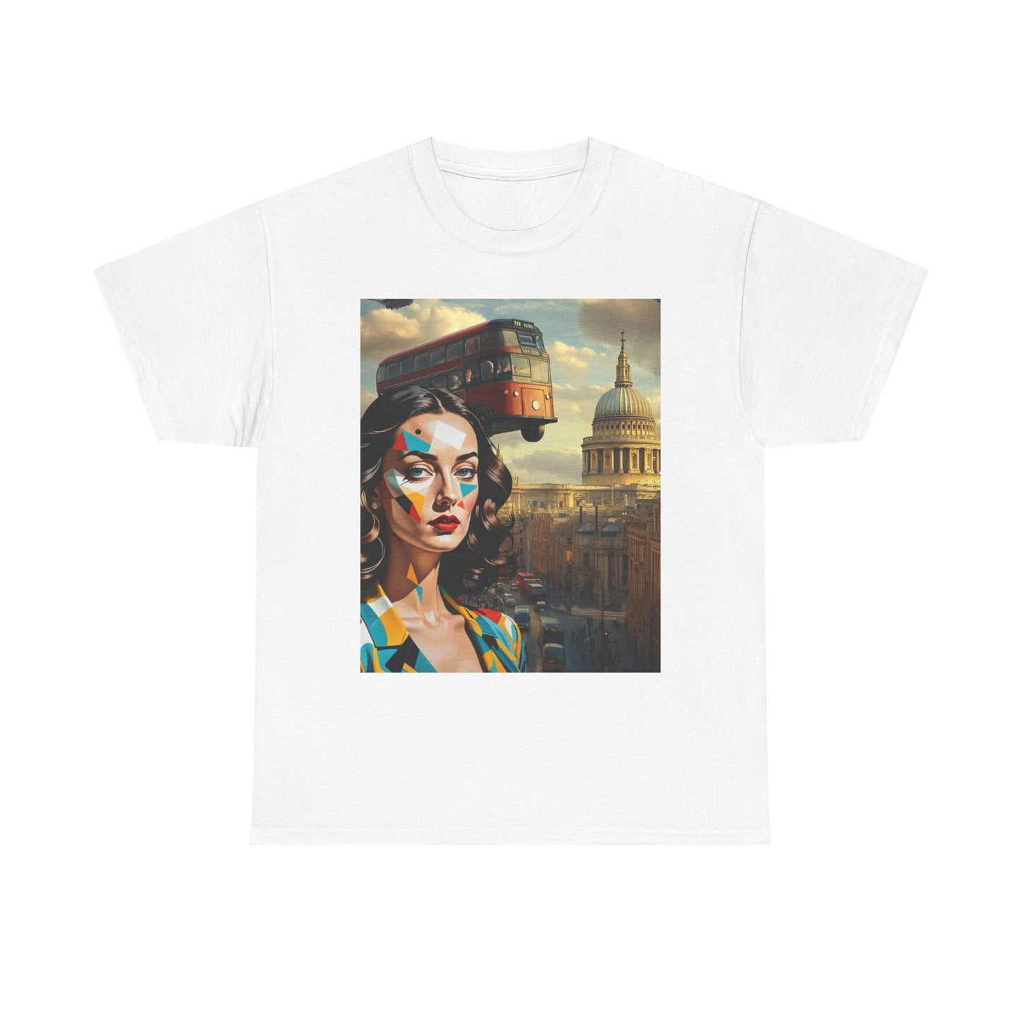 Surrealist Unisex Tee - Dali Inspired London Scene