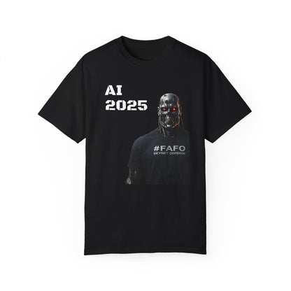 Funny AI 2025 FAFO Skynet Division T-shirt