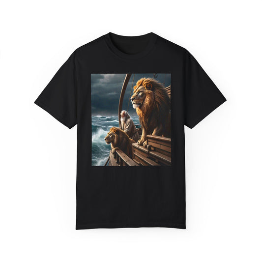 Noah's Ark Black Unisex T-shirt, Animal Lover Tee, Religious Graphic Shirt, Gift for Him or Her, Biblical Clothing