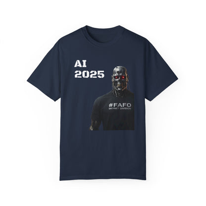 Funny AI 2025 FAFO Skynet Division T-shirt
