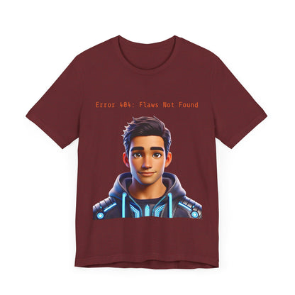 Graphic T-Shirt - Error 404: Flaws Not Found Unisex Tee