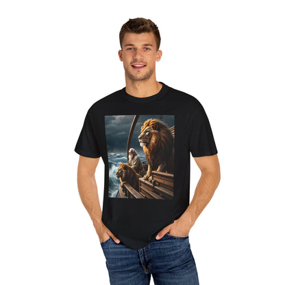 Noah's Ark Black Unisex T-shirt, Animal Lover Tee, Religious Graphic Shirt, Gift for Him or Her, Biblical Clothing