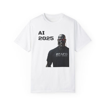 Funny AI 2025 FAFO Skynet Division T-shirt
