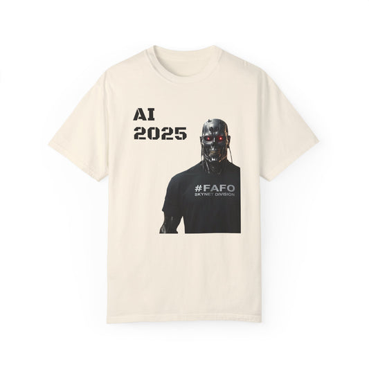 Funny AI 2025 FAFO Skynet Division T-shirt