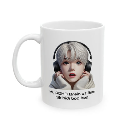 Ceramic Mug - My ADHD Brain at 3am with Anime Kid Design