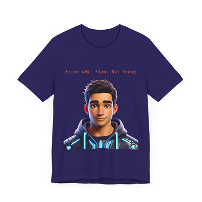 Graphic T-Shirt - Error 404: Flaws Not Found Unisex Tee