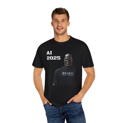 Funny AI 2025 FAFO Skynet Division T-shirt