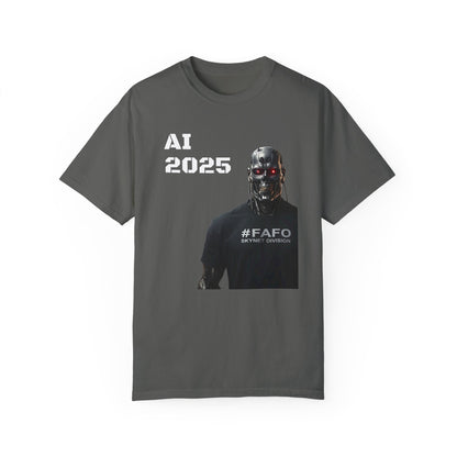 Funny AI 2025 FAFO Skynet Division T-shirt