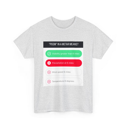 Metar Multiple Choice for Pilots Unisex Heavy Cotton Tee