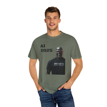 Funny AI 2025 FAFO Skynet Division T-shirt