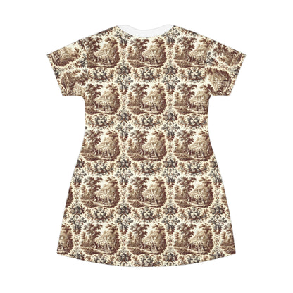 Toile de Jouy T-Shirt Dress