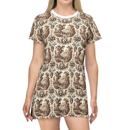 Toile de Jouy T-Shirt Dress