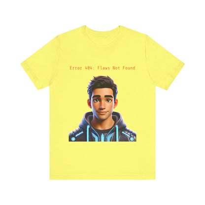 Graphic T-Shirt - Error 404: Flaws Not Found Unisex Tee