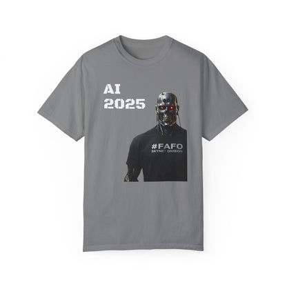 Funny AI 2025 FAFO Skynet Division T-shirt