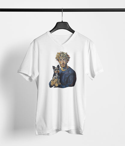 Van Gogh Blue Boy Dog T-Shirt